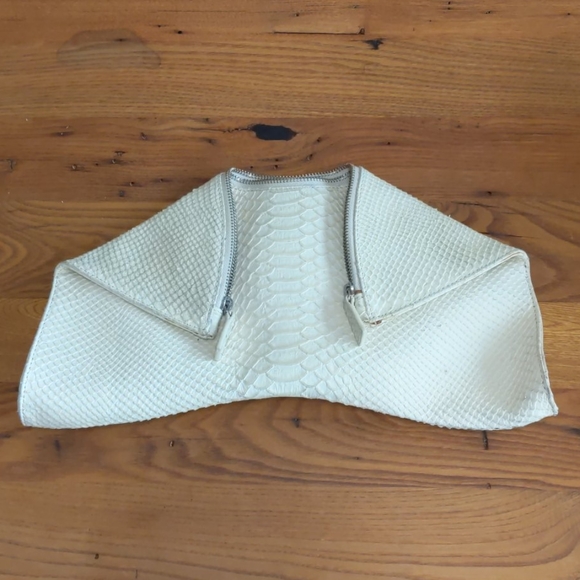 Emily Cho Handbags - Emily Cho Snakeskin Clutch Kristin Chenoweth